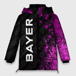 Женская зимняя куртка Oversize Bayer 04 pro football по-вертикали