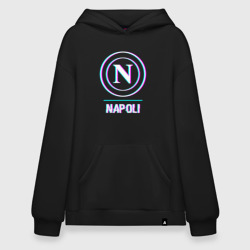 Худи SuperOversize хлопок Napoli FC в стиле glitch