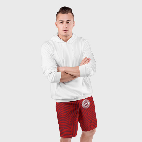 Мужские шорты спортивные Bayern отпечатки, цвет 3D печать - фото 5