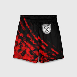 Детские спортивные шорты 3D West Ham sport grunge