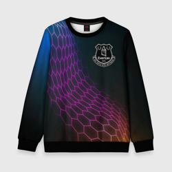 Детский свитшот 3D Everton футбольная сетка