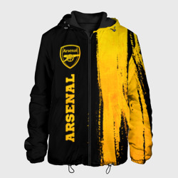 Мужская куртка 3D Arsenal - gold gradient по-вертикали