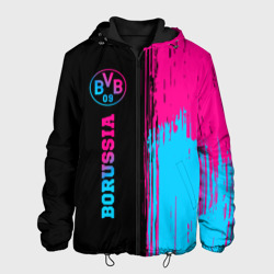 Мужская куртка 3D Borussia - neon gradient по-вертикали