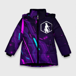 Зимняя куртка для девочек 3D Tomb Raider neon gaming