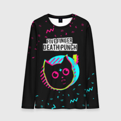 Мужской лонгслив 3D Five Finger Death Punch - rock star cat