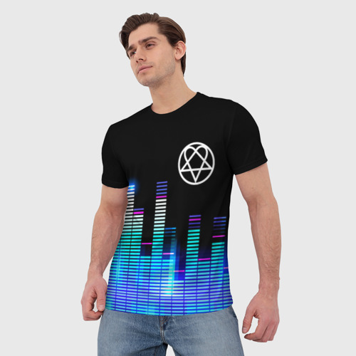 Мужская футболка 3D HIM эквалайзер, цвет 3D печать - фото 3
