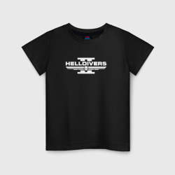 Детская футболка хлопок Helldivers 2 - white