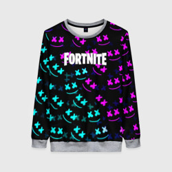 Женский свитшот 3D Marshmello neon fortnite