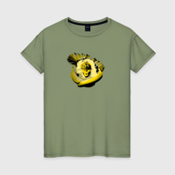 Женская футболка хлопок Обезьяна и банана