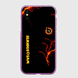 Чехол для iPhone XS Max матовый Serious Sam game storm