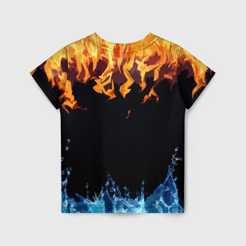 Детская футболка 3D PUBG online битва огня и льда, цвет 3D печать - фото 2