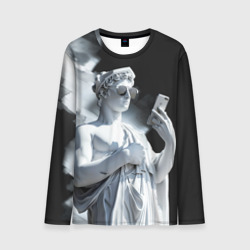 Мужской лонгслив 3D Греческий бог со смартфоном