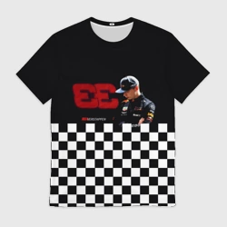 Мужская футболка 3D Макс Ферстаппен гонщик