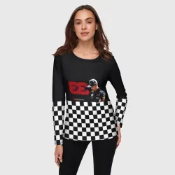 Женский лонгслив 3D Макс Ферстаппен гонщик - фото 2