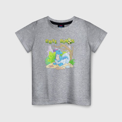 Милый новорожденный динозавр – Детская футболка хлопок с принтом купить со скидкой в -20%