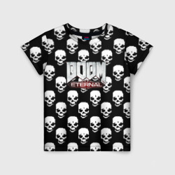 Doom skull pattern game – Детская футболка 3D с принтом купить со скидкой в -33%