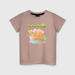 Забавный динозавр спинозавр – Детская футболка хлопок с принтом купить со скидкой в -20%