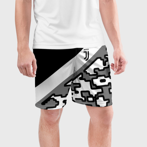 Мужские шорты спортивные Ювентус спорт фк, цвет 3D печать - фото 3