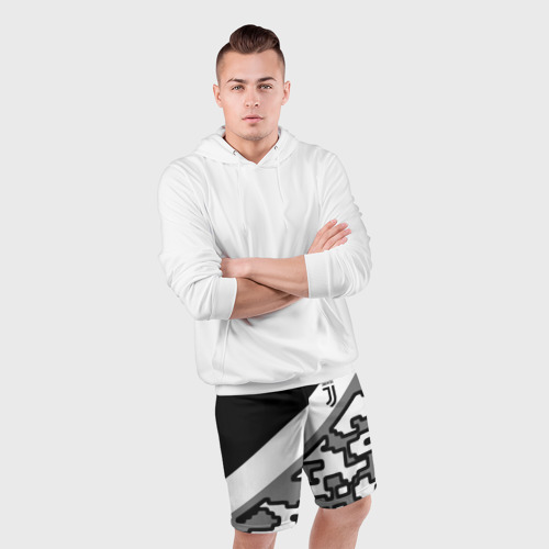 Мужские шорты спортивные Ювентус спорт фк, цвет 3D печать - фото 5