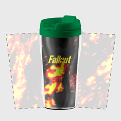 Термокружка-непроливайка Fallout огнненое лого - фото 2