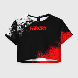Женская футболка Crop-top 3D Farcry текстура краски