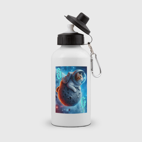 Бутылка спортивная Space cat - ai art