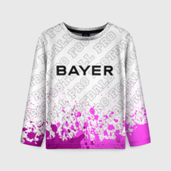 Детский лонгслив 3D Bayer 04 pro football посередине