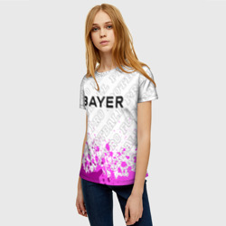 Женская футболка 3D Bayer 04 pro football посередине - фото 2
