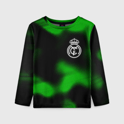 Детский лонгслив 3D Real Madrid sport halftone