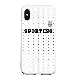 Чехол для iPhone XS Max матовый Sporting sport на светлом фоне посередине