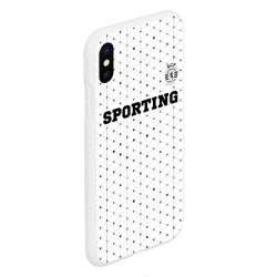 Чехол для iPhone XS Max матовый Sporting sport на светлом фоне посередине - фото 2