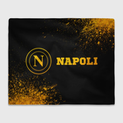 Плед 3D Napoli - gold gradient по-горизонтали