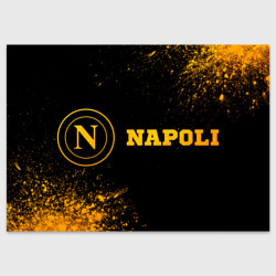 Поздравительная открытка Napoli - gold gradient по-горизонтали