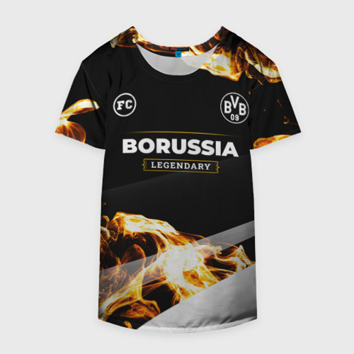 Накидка на куртку 3D Borussia legendary sport fire, цвет 3D печать - фото 4