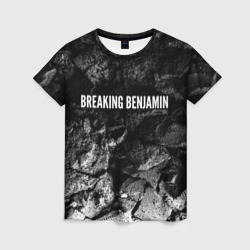 Женская футболка 3D Breaking Benjamin black graphite