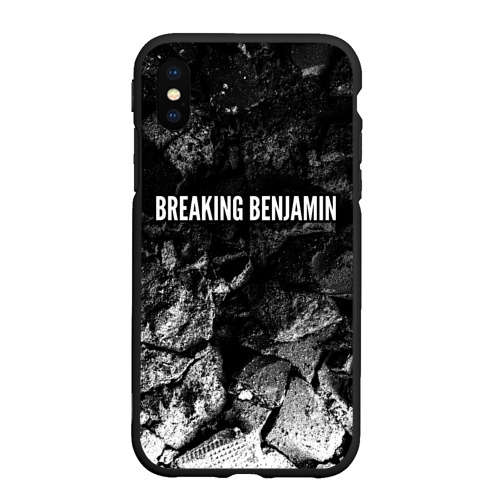 Чехол для iPhone XS Max матовый Breaking Benjamin black graphite