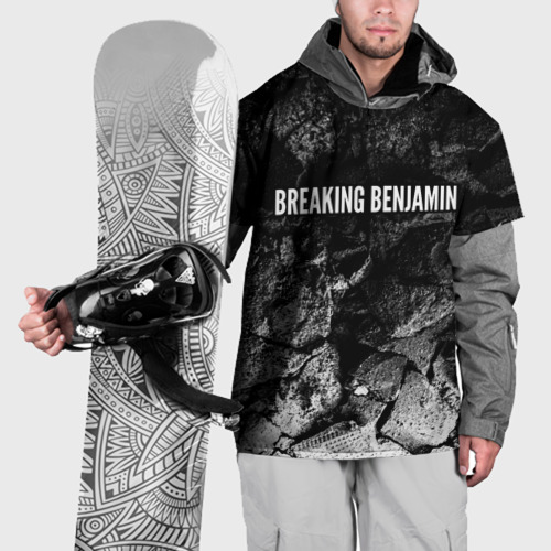 Накидка на куртку 3D Breaking Benjamin black graphite, цвет 3D печать