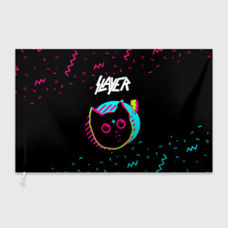 Флаг 3D Slayer - rock star cat