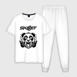 Мужская пижама хлопок Skillet - rock panda