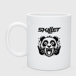 Кружка керамическая Skillet - rock panda