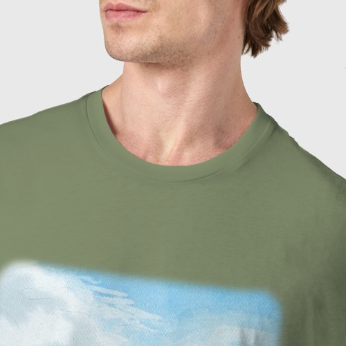 Мужская футболка хлопок с принтом Акварель Исаакиевский Собор с надписью Питер - это по любви, фото #4