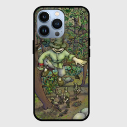 Чехол для iPhone 13 Pro Леший-озорник в лесу