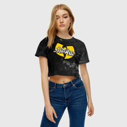 Женская футболка Crop-top 3D Wu tang clan logo - фото 2