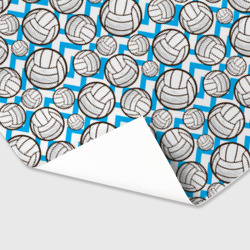 Бумага для упаковки 3D Мячи волейбольные паттерн - фото 2