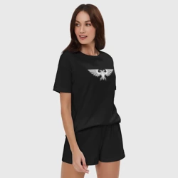 Женская пижама с шортиками хлопок Aquila white - warhammer 40000 - фото 2
