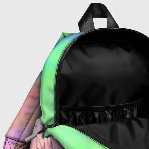 Детский рюкзак 3D Абстракция смесь красок светлый тай-дай - фото 6