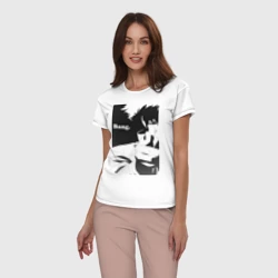 Женская пижама с белой футболкой хлопок Ковбой Бибоп Спайк Шпигель - фото 2