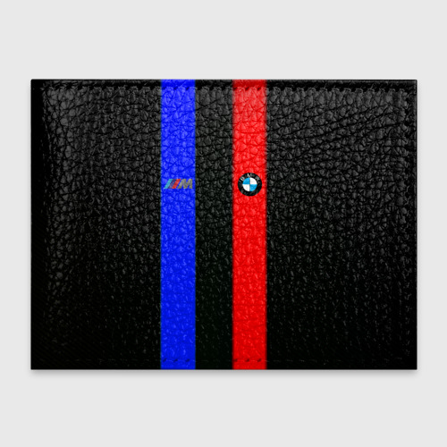 Обложка для студенческого билета BMW sport line steel collection, цвет синий