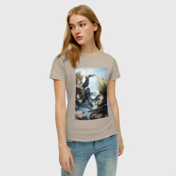 Женская футболка хлопок Сага о Винланде Торфинн Торкель - фото 2