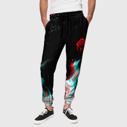 Warframe огонь глитч – Мужские брюки 3D с принтом купить